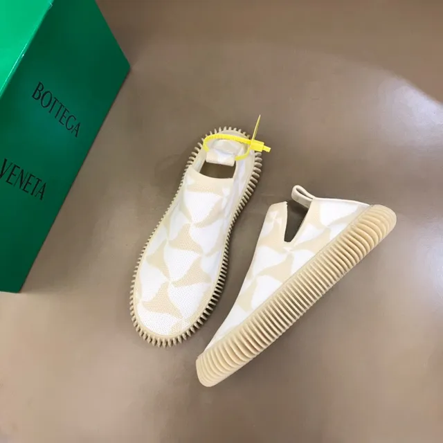 Bottega Veneta Speed Trainer Off-White Beige Intrecciato Knit Tênis Lifestyle 9