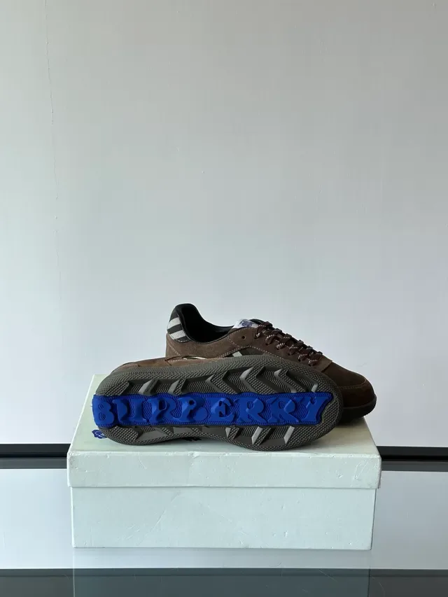 Burberry Sneakers Lifestyle Marron Noir Daim Supérieure Panel Nova Check 2