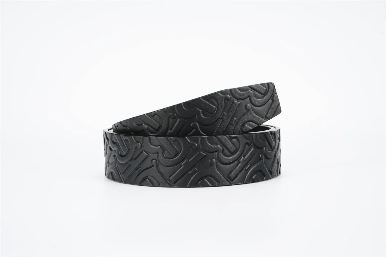 Burberry Monogram Ceinture en cuir noir 3