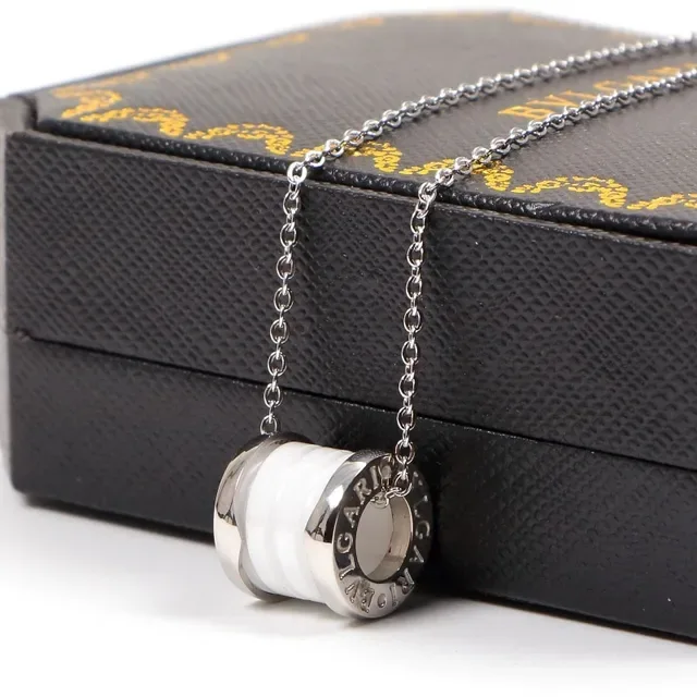 Bvlgari B.zero1 Collier en Céramique Noire et Doré 5