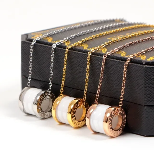 Bvlgari B.zero1 Collier en Céramique Noire et Doré 8