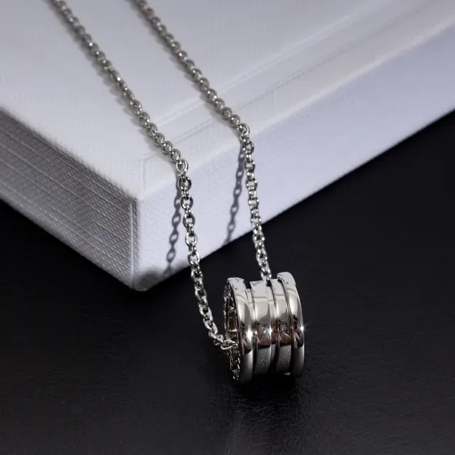 Bvlgari B.zero1 Multi-Ring Cylindrical Pendant Necklace 4