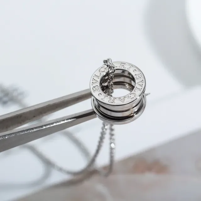 Bvlgari B.zero1 Multi-Ring Cylindrical Pendant Necklace 6