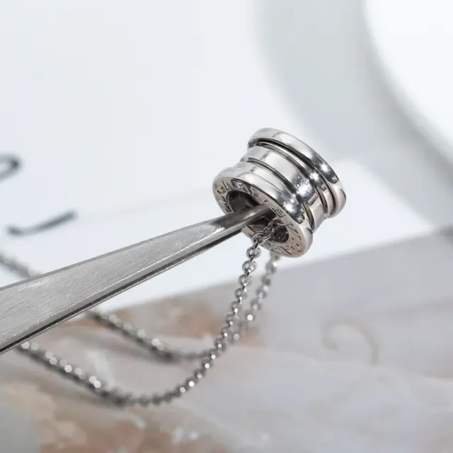 Bvlgari B.zero1 Multi-Ring Cylindrical Pendant Necklace 7