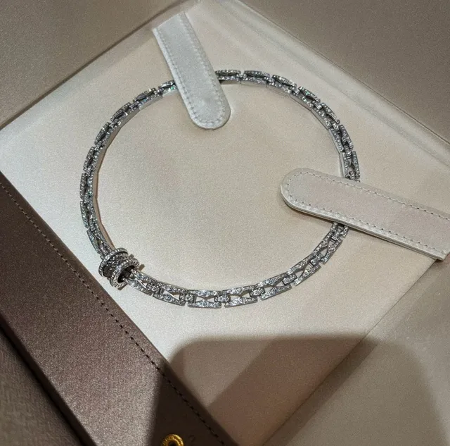 Bvlgari B.zero1 Pavé-Set Link Chain Necklace 4