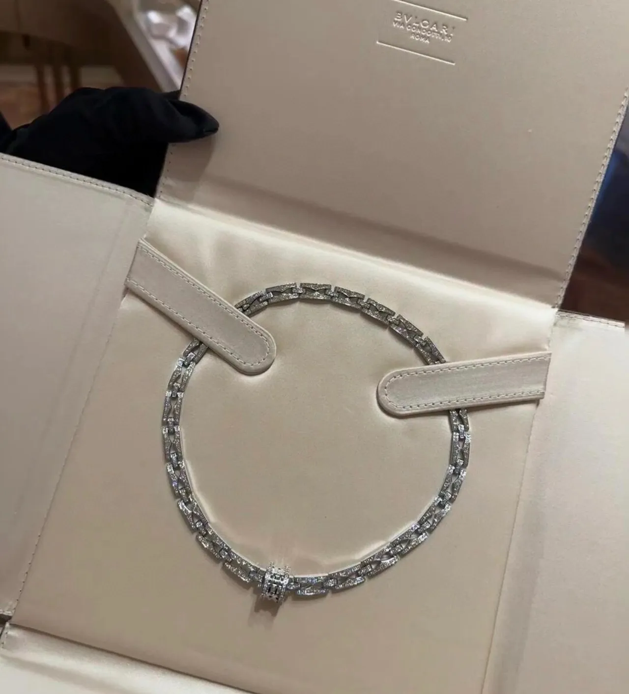 Bvlgari B.zero1 Pavé-Set Link Chain Necklace 7