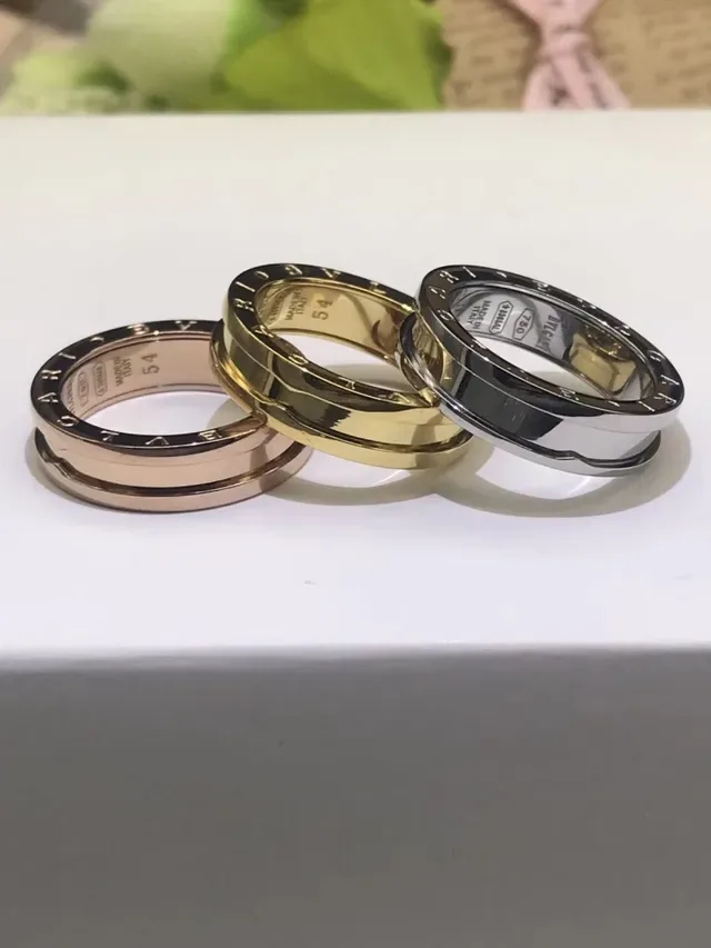 Bvlgari B.zero1 Stacked Multi-Tone Engraved Rings 3