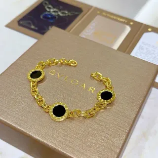 Bvlgari B.zero1 三石黑欧泊金链手链