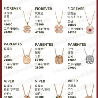 Bvlgari Fiorever गुलाबी सोने का हीरा पेंडेंट नेकलेस