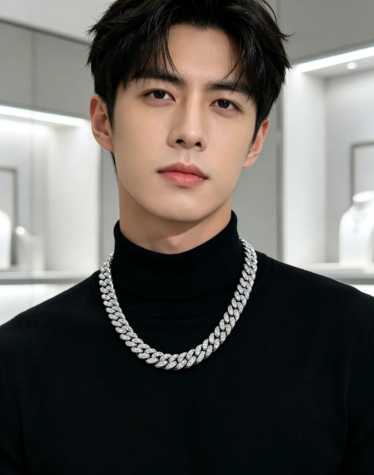 Bvlgari Pavé Curb Link Collier de Diamant 6
