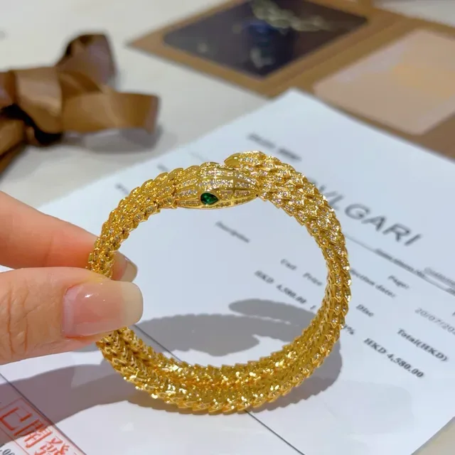 Bvlgari Serpenti Bracelet en Or Pavé Diamants 7