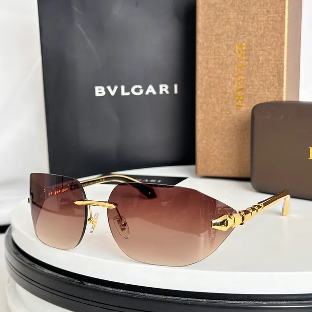 Bvlgari Serpenti Rimless Gradient Shield Sunglasses 4