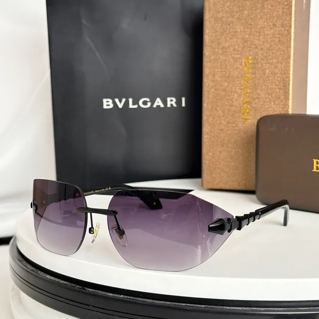 Bvlgari Serpenti Rimless Gradient Shield Sunglasses 5