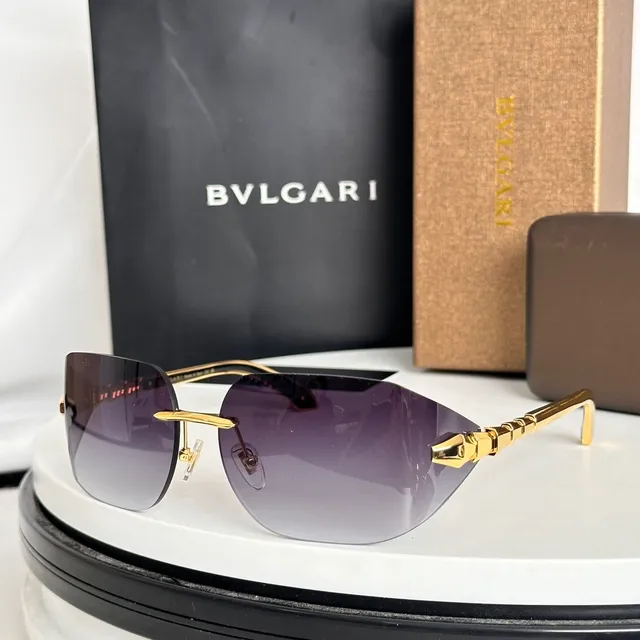 Bvlgari Serpenti Rimless Gradient Shield Sunglasses 6