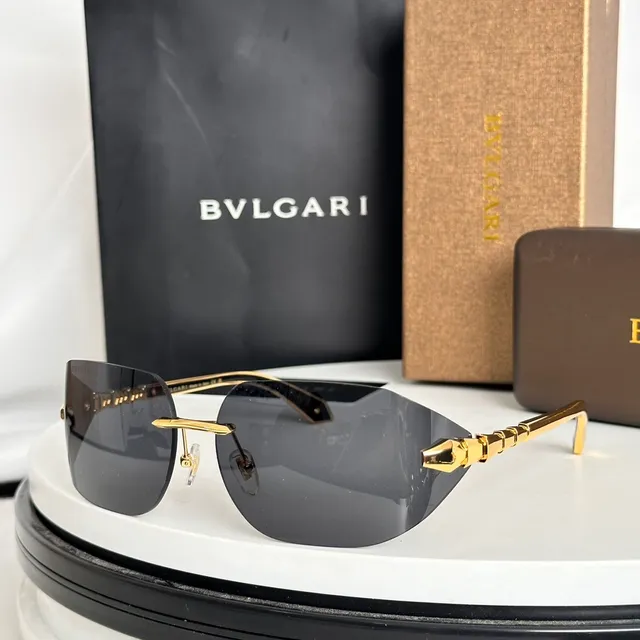 Bvlgari Serpenti Rimless Gradient Shield Sunglasses 7