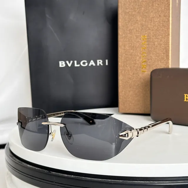 Bvlgari Serpenti Rimless Gradient Shield Sunglasses 8