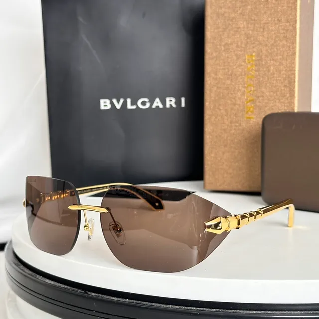 Bvlgari Serpenti Rimless Gradient Shield Sunglasses 9