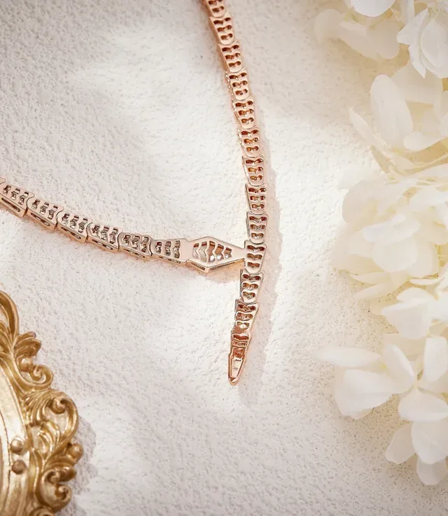 Bvlgari Serpenti Colar de Serpente Articulado Ouro Rosa 2