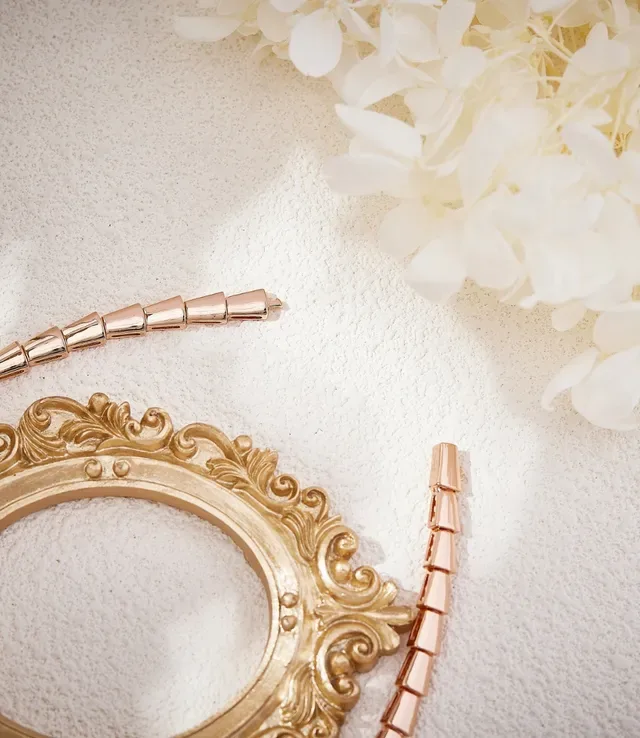Bvlgari Serpenti Colar de Serpente Articulado Ouro Rosa 3