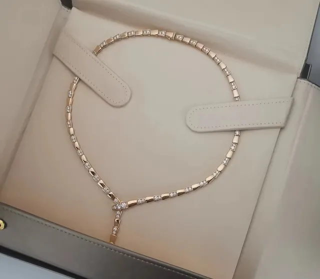 Bvlgari Serpenti Viper Pavé Diamond Collier Articulé 5