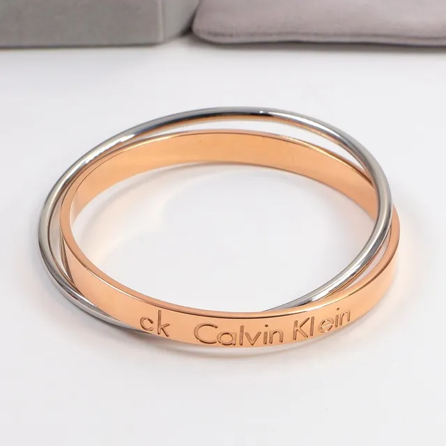 Calvin Klein Engraved Stackable Polished Metal Bracelets 4