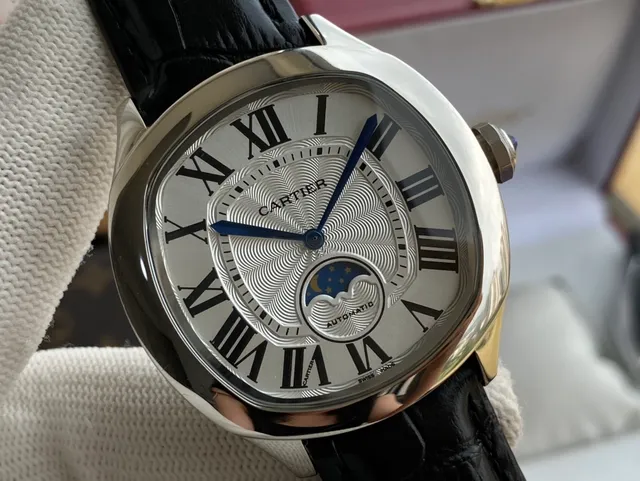 Cartier Drive de Cartier ساعة ميكانيكية مرحلة القمر 7