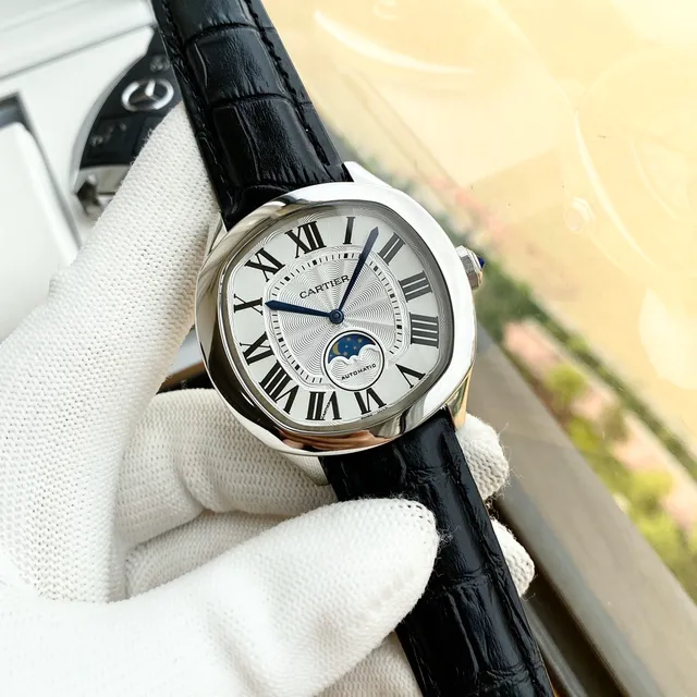 Cartier Drive de Cartier ساعة ميكانيكية مرحلة القمر 8