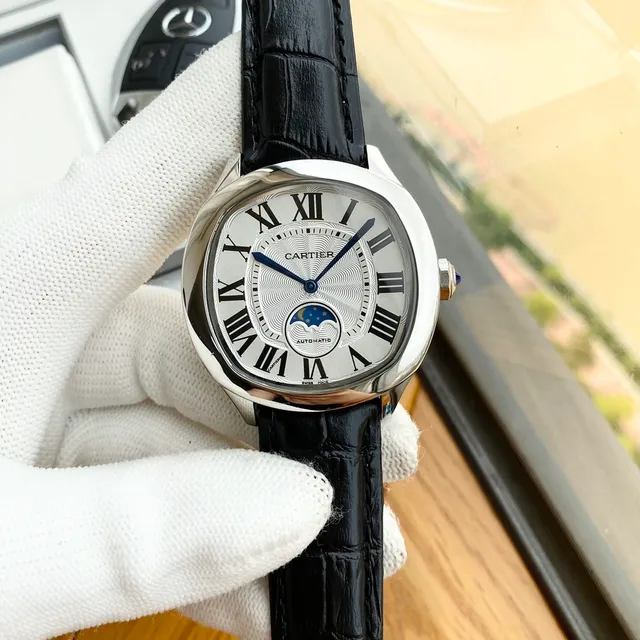 Cartier Drive de Cartier ساعة ميكانيكية مرحلة القمر 9