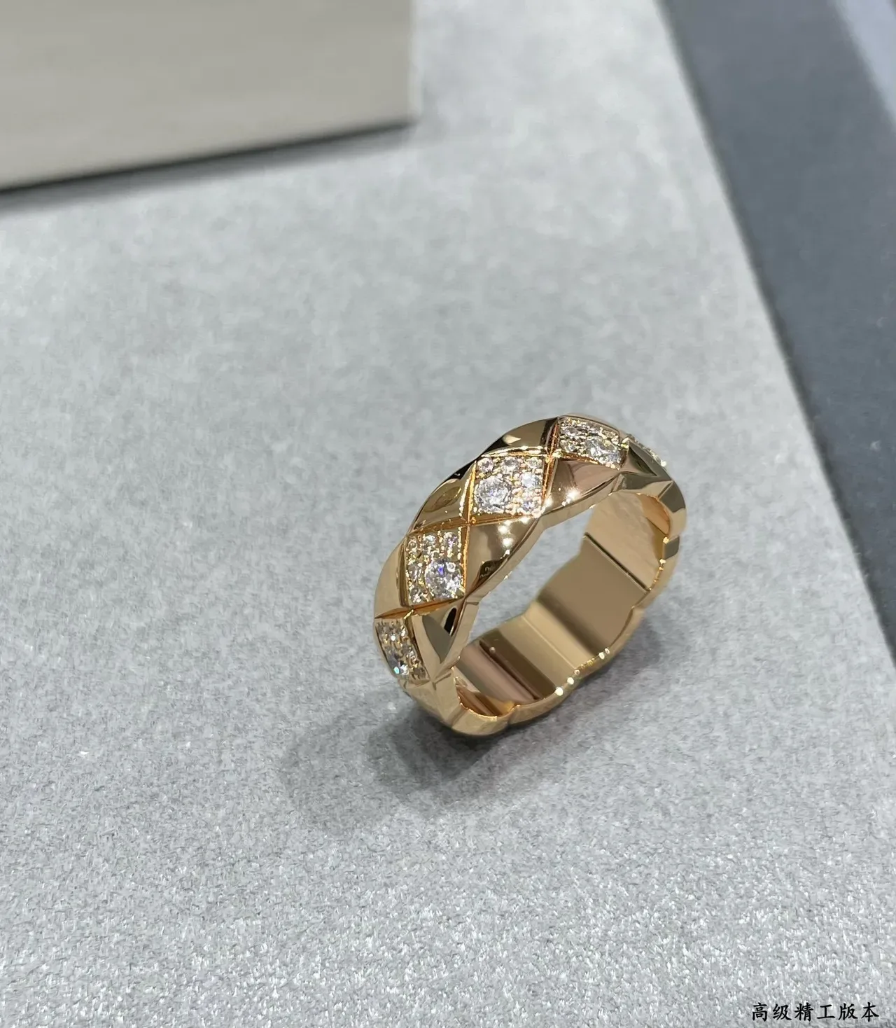 Bague Cartier Juste un Clou Or Noir Réseau Entrelacé Diamants Pavé 5