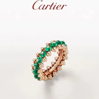 Cartier Juste un Clou Green Cabochon Spiked Ring