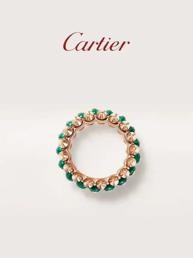 Bague Cartier Juste un Clou Cabochon Vert Spiked 3