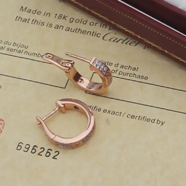 Cartier Juste un Clou Pavé Boucles d'oreilles anneaux à charnière 2
