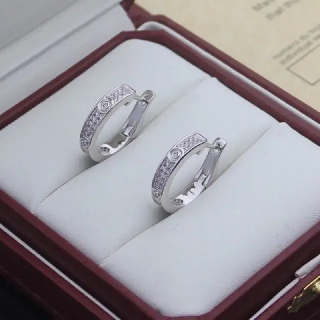 Cartier Juste un Clou Pavé Boucles d'oreilles anneaux à charnière 4