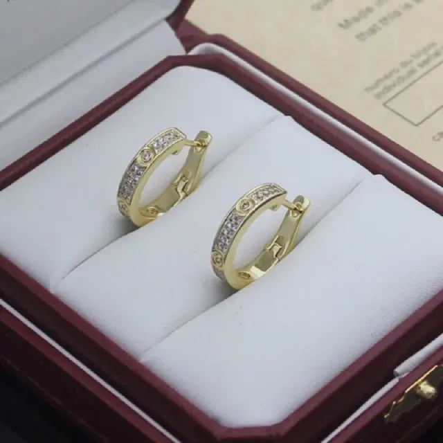 Cartier Juste un Clou Pavé Boucles d'oreilles anneaux à charnière 5
