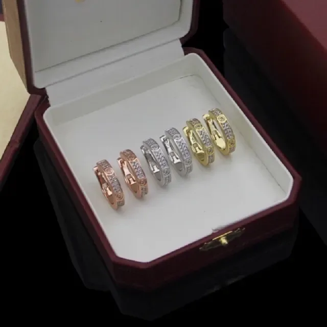Cartier Juste un Clou Pavé Boucles d'oreilles anneaux à charnière 6