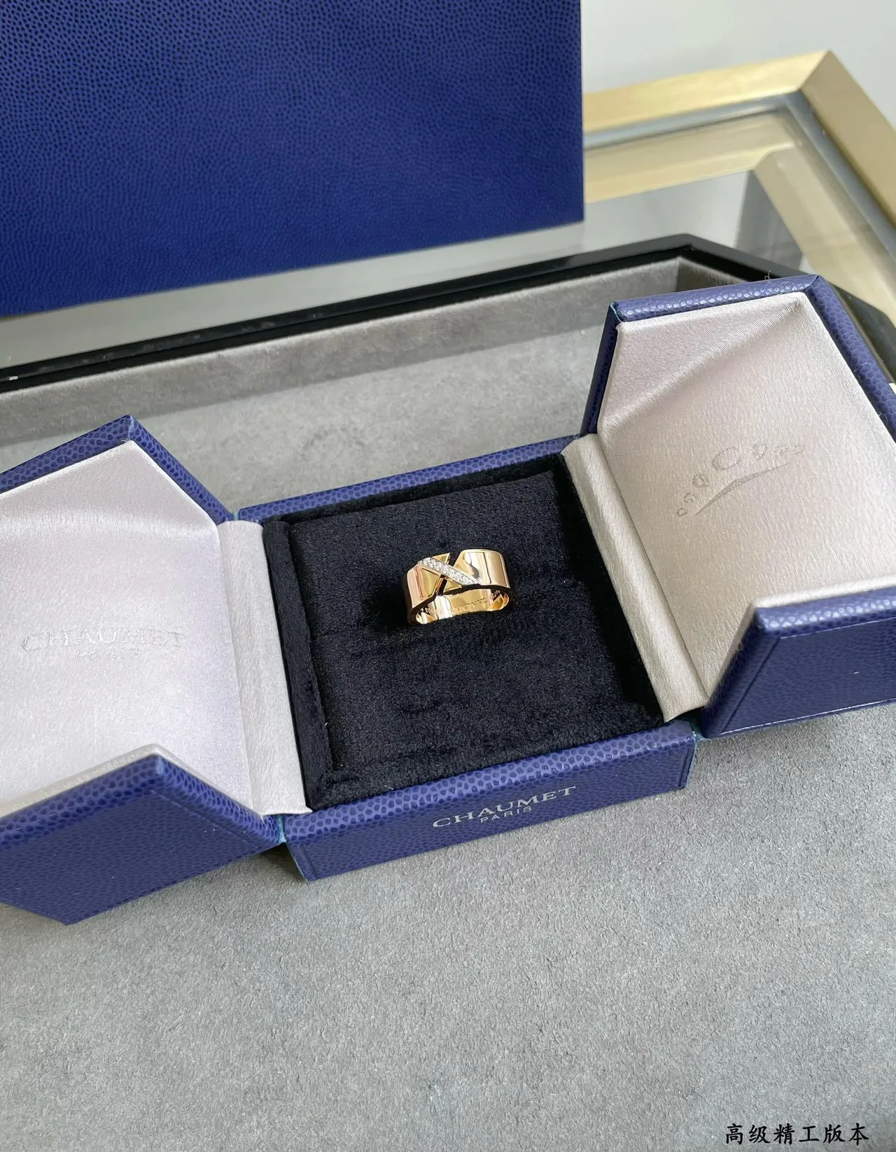 Cartier Juste un Clou X خاتم هندسي بالذهب الوردي Pavé الماس 6