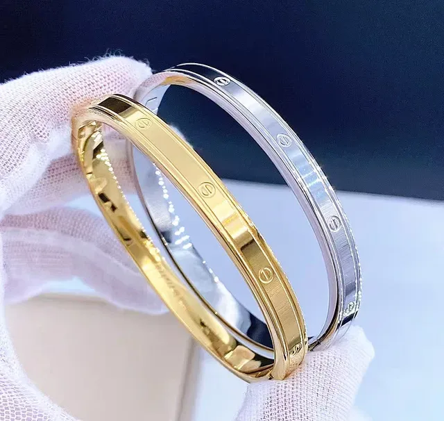 Bracelet Cartier Love Or et Argent Émail Noir 5