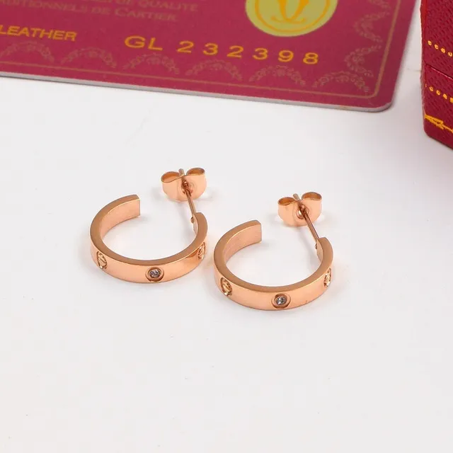 Cartier Love Boucles d'Oreilles Or Argent à Charnière avec Vis Accentuees 7