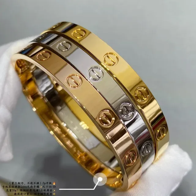 Bracelet Cartier Love Or Bicolore Motif Vis 2