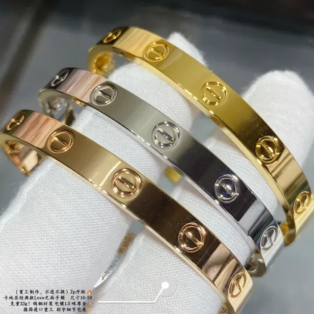 Bracelet Cartier Love Or Bicolore Motif Vis 3
