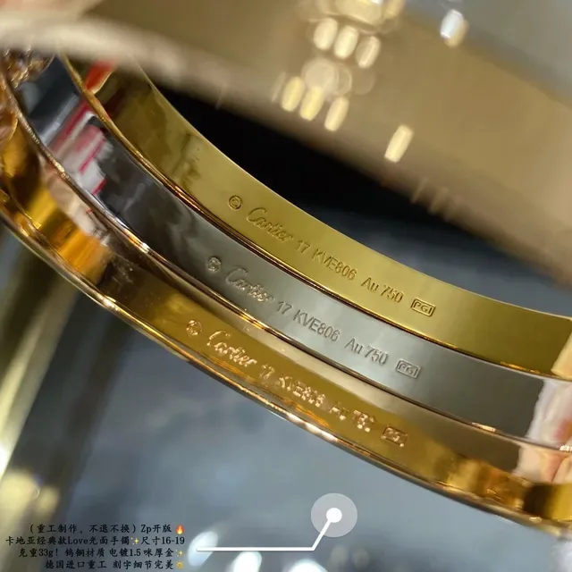 Bracelet Cartier Love Or Bicolore Motif Vis 4