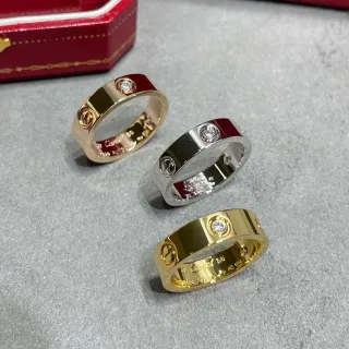 Cartier Love خاتم واسع ثلاثي الماس