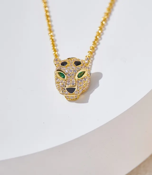 Collier Cartier Panthère Tête de Panthère Gemmes Pavé 3