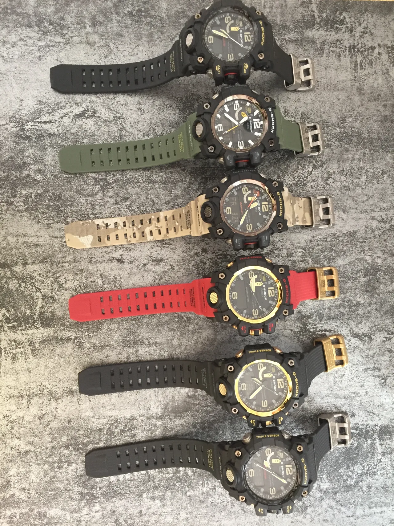 Casio Army Green Black Rugged Multi-Sensor Mud-Resistant Watch 2