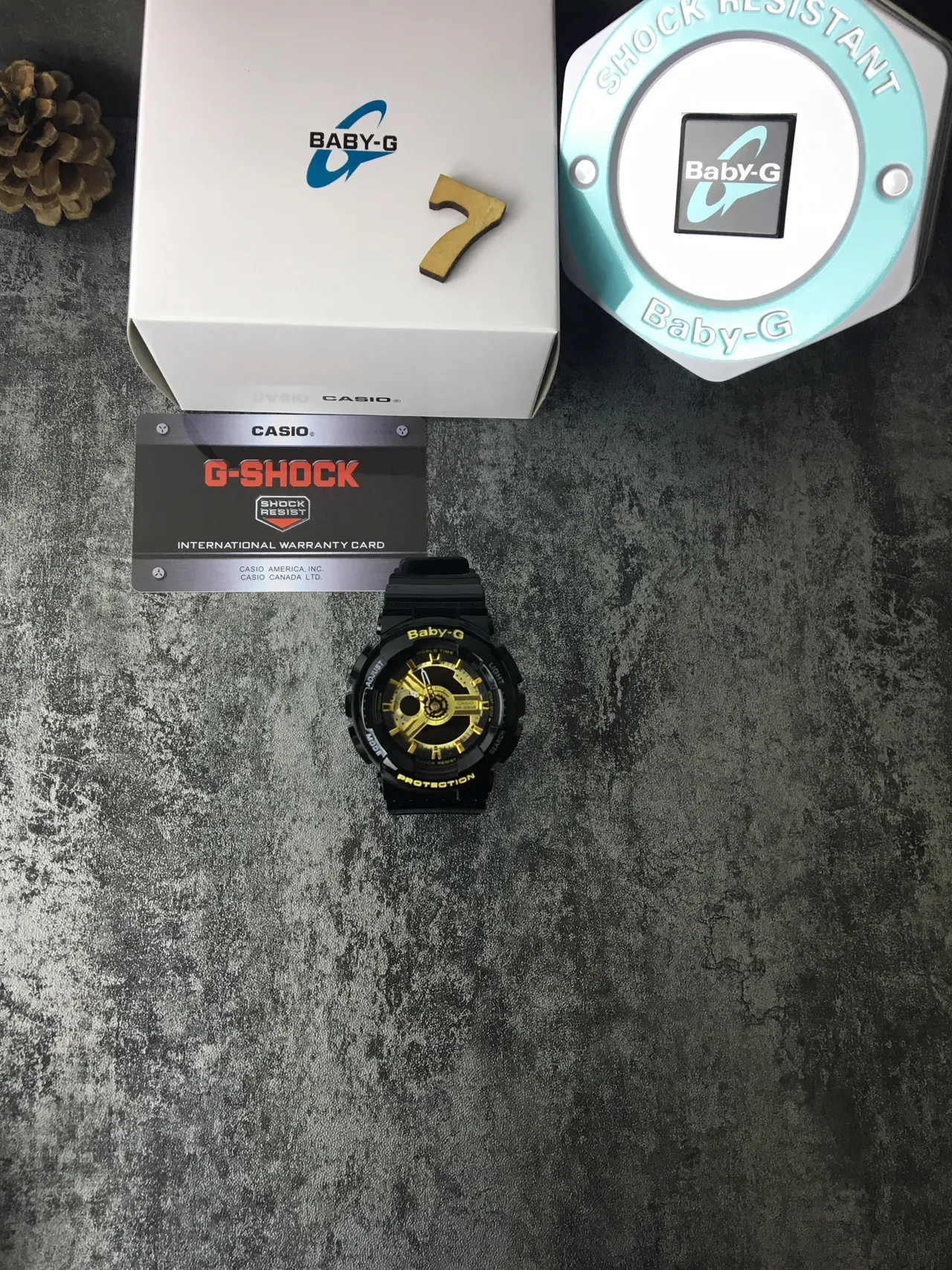 Casio Baby-G GA-110 Black and Gold Sports Watch 2