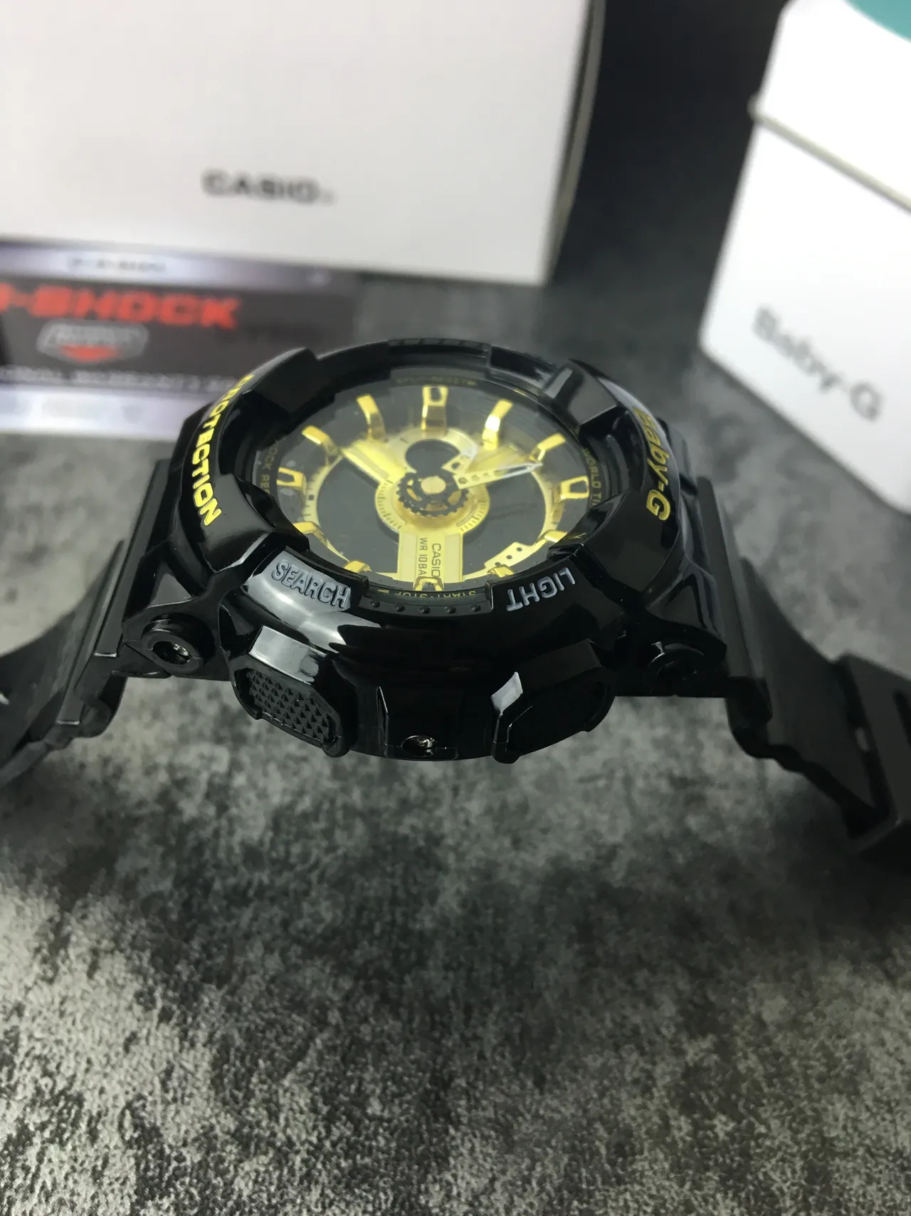 Casio Baby-G GA-110 Black and Gold Sports Watch 4