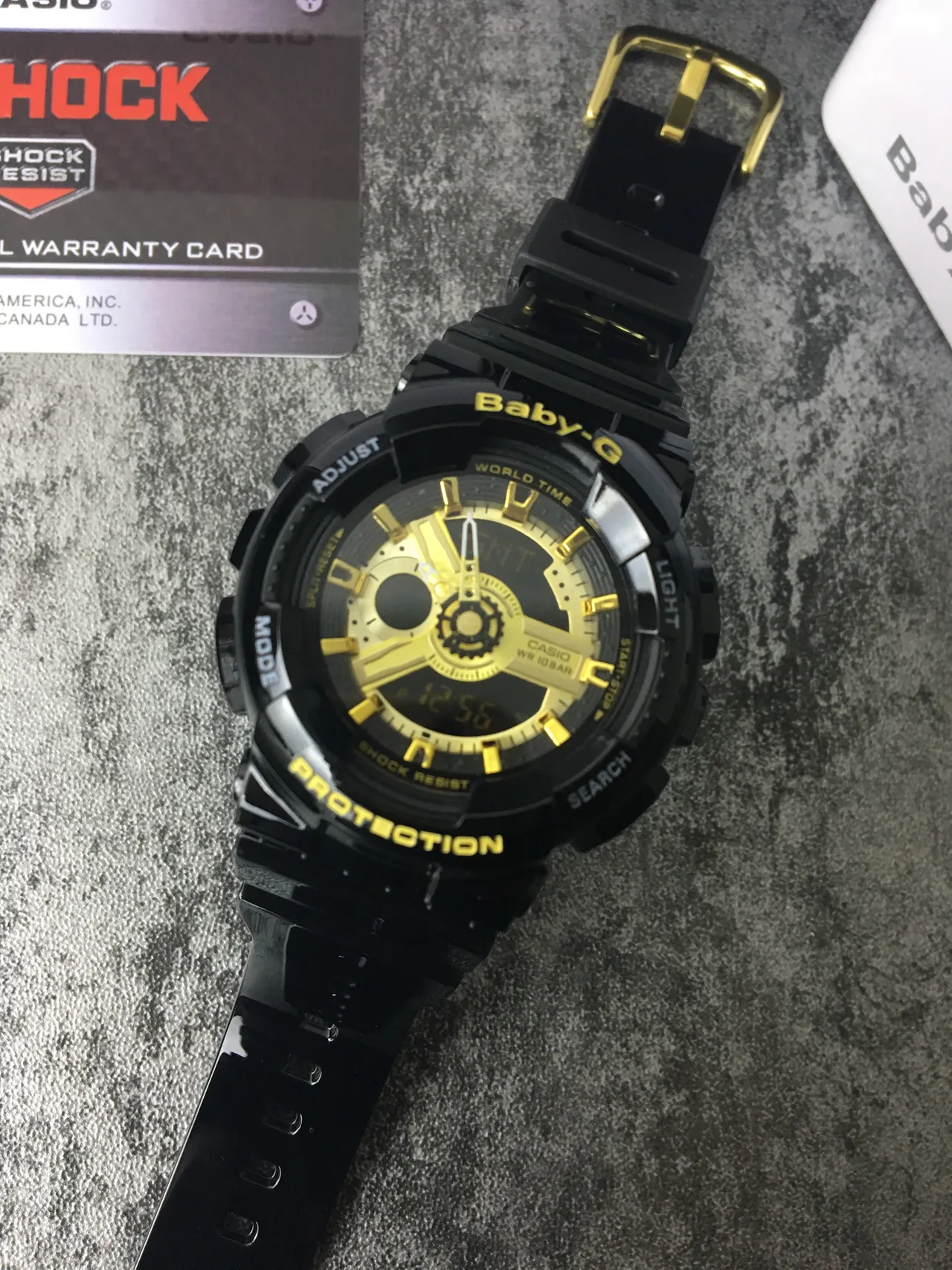 Casio Baby-G GA-110 Black and Gold Sports Watch 5