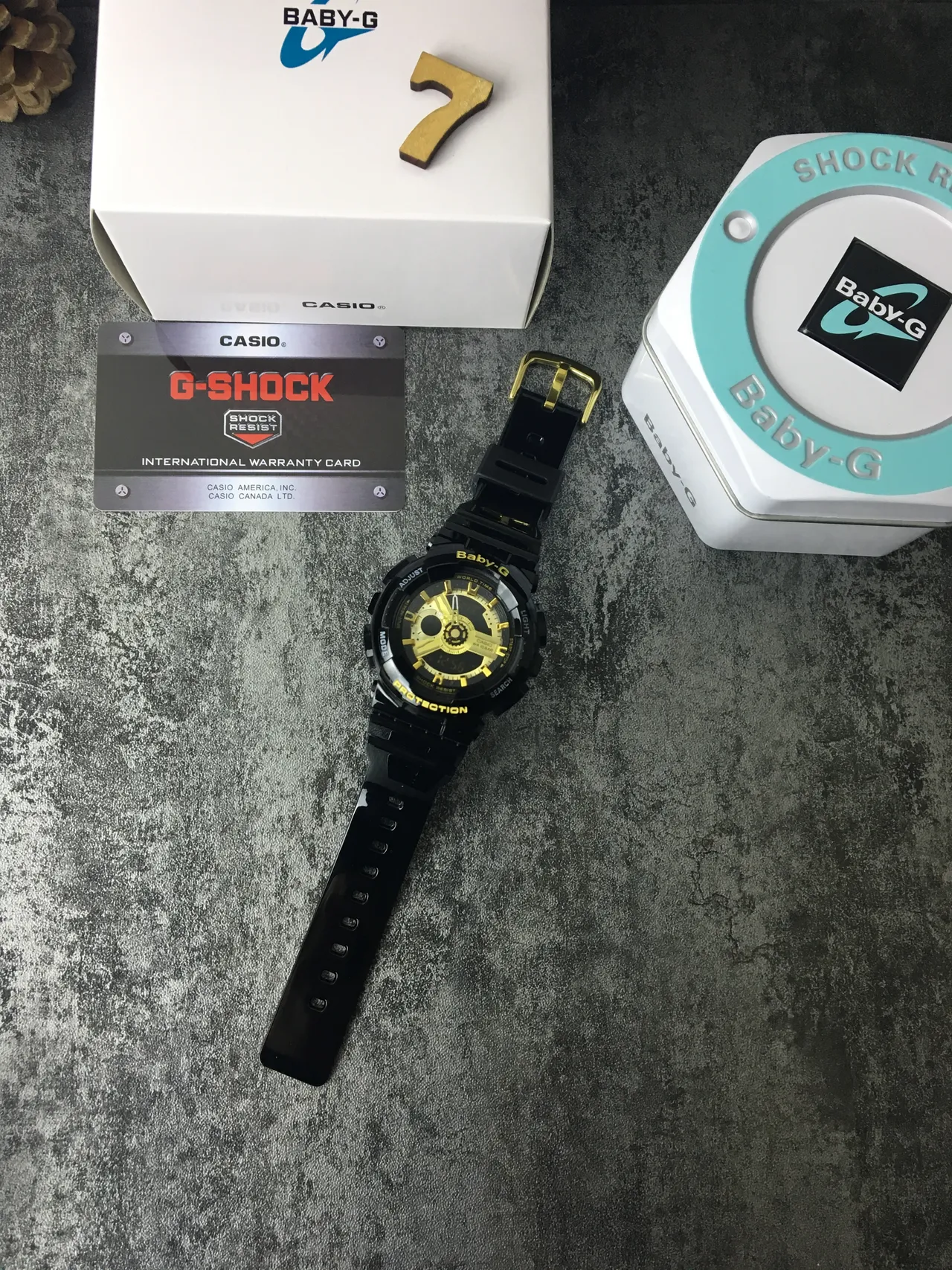 Casio Baby-G GA-110 Black and Gold Sports Watch 6