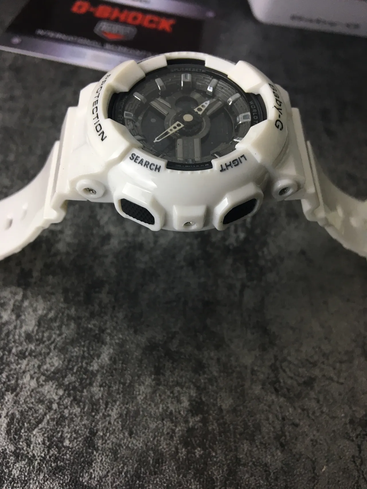 Casio Baby-G GA-110 ساعة رياضية أبيض مرن تناظرية-رقمية 4