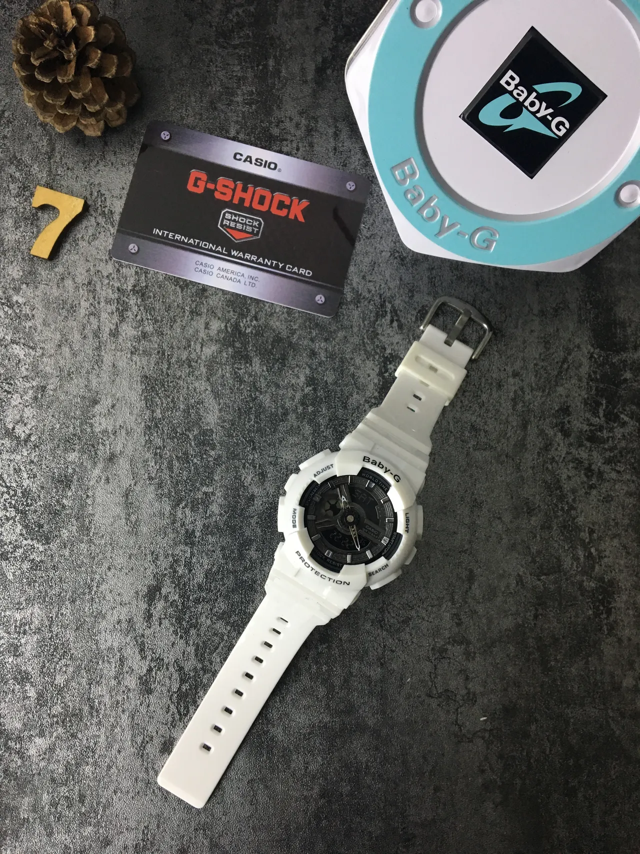 Casio Baby-G GA-110 ساعة رياضية أبيض مرن تناظرية-رقمية 6